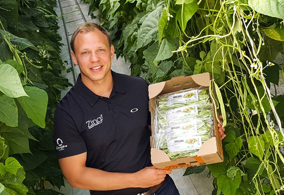 Jordan Zniaziew, Zing! Healthy Foods, is successfully growing and marketing long runner beans in Ontario, Quebec and the northeastern United States.