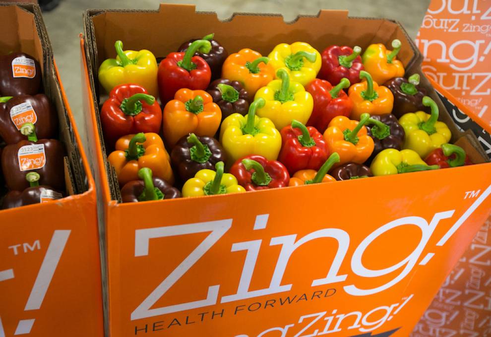 Retailers welcome colourful peppers grown under the Zing! Healthy Foods brand.