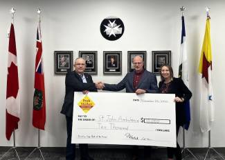 Winnipeg-based Peak of the Market is donating $10,000 to St. John Ambulance as part of its charitable givings to community. 