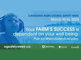 Plan for farm safety every day. 