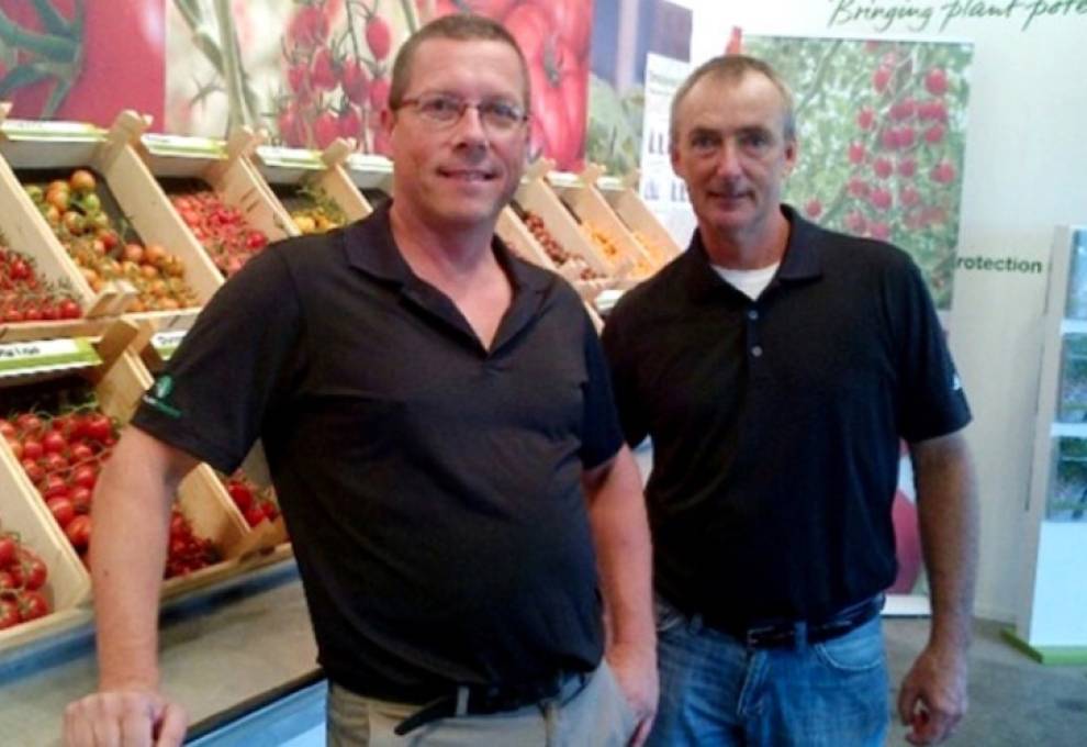 Andrew Dick (L) and Mike Dooley will continue to lead Plant Products’ vegetable seeds efforts going forward. 